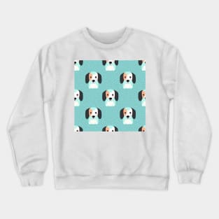 Cute Dog Pattern Crewneck Sweatshirt